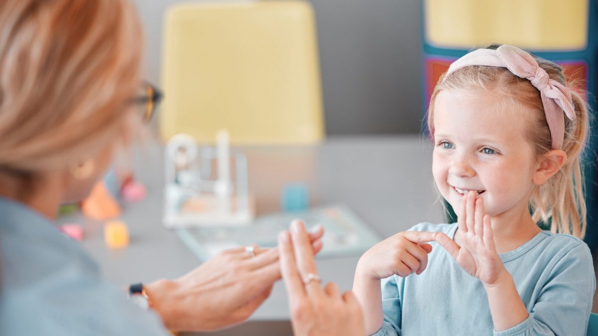 lingua dei segni bambini