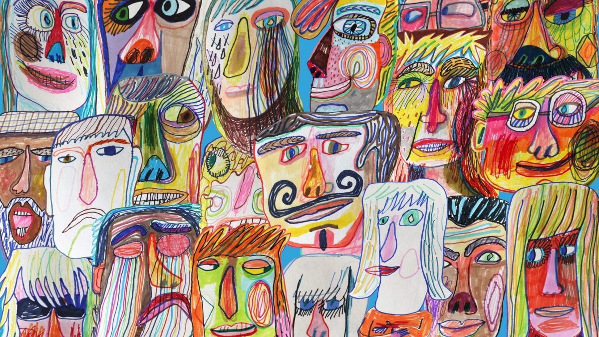 emozioni bambini disegni a matita colorati