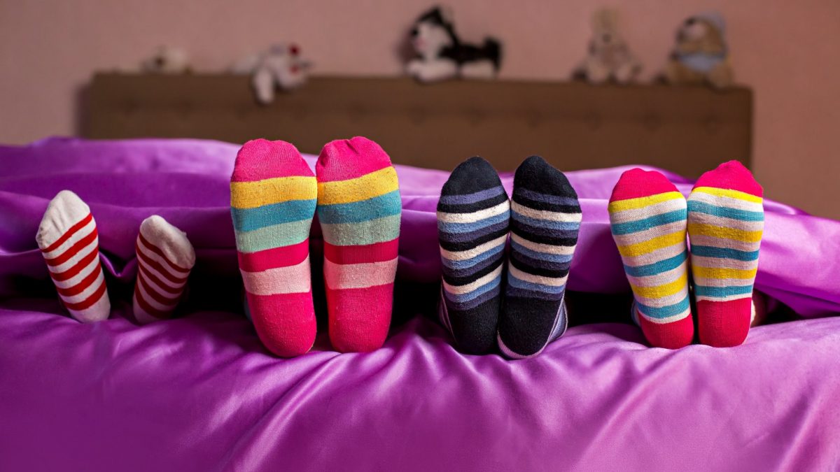 calzini a letto
