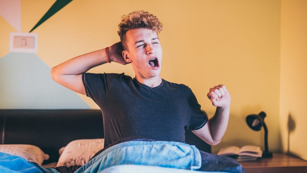 adolescente si sveglia