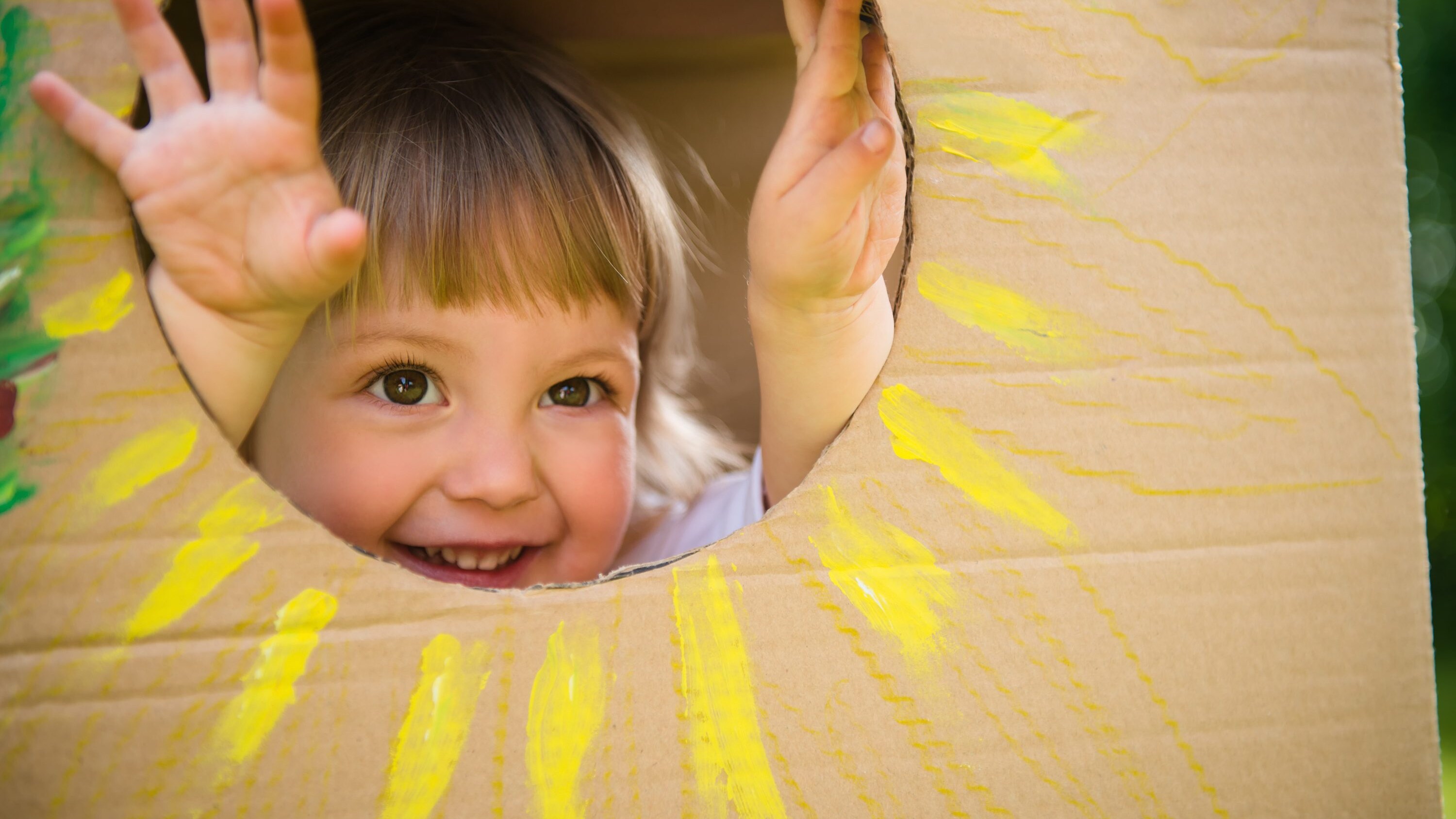 bambini preferiscono scatoloni ai giocattoli