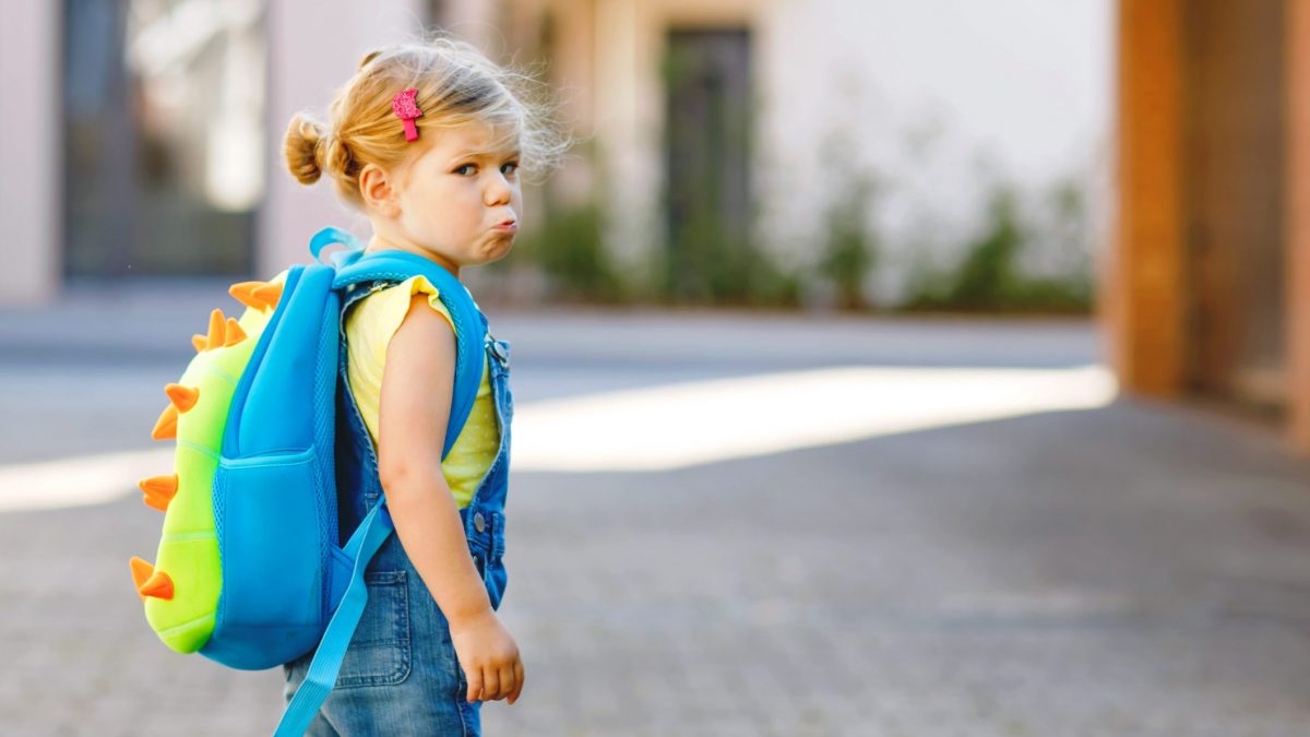 non vuole andare all'asilo