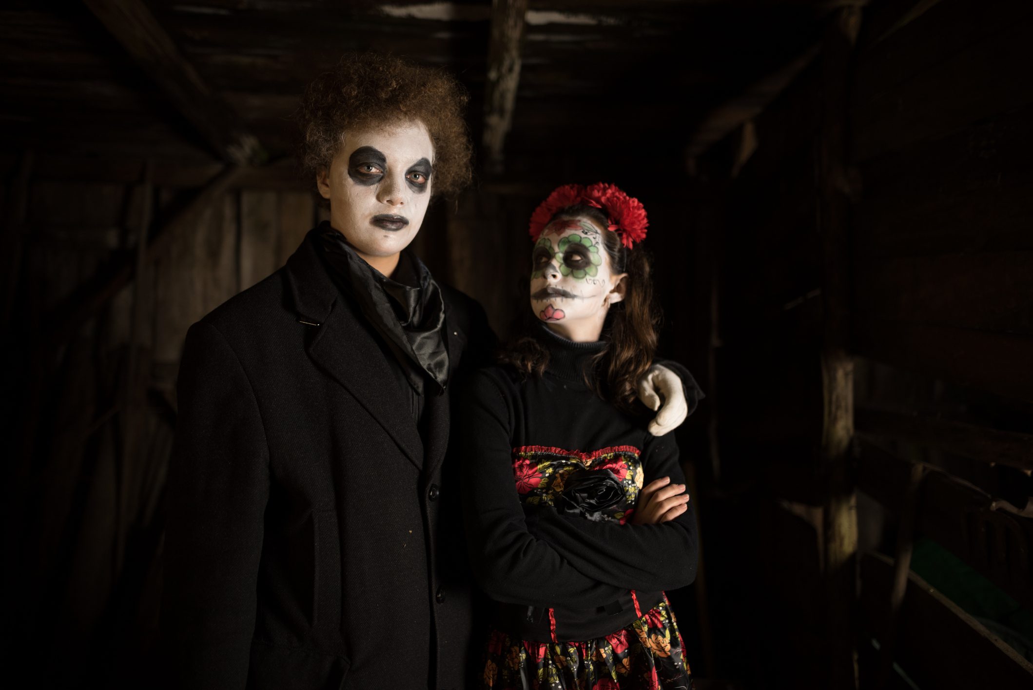 Costumi di Halloween di coppia per bambini e adolescenti