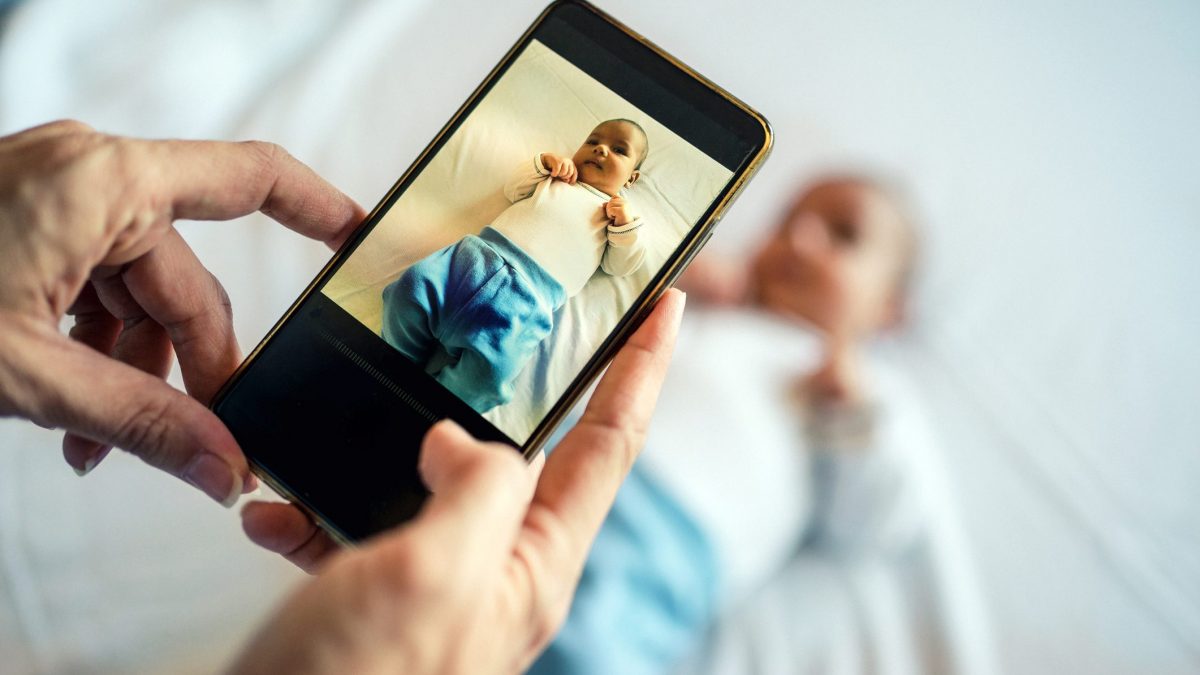 foto dei figli sui social