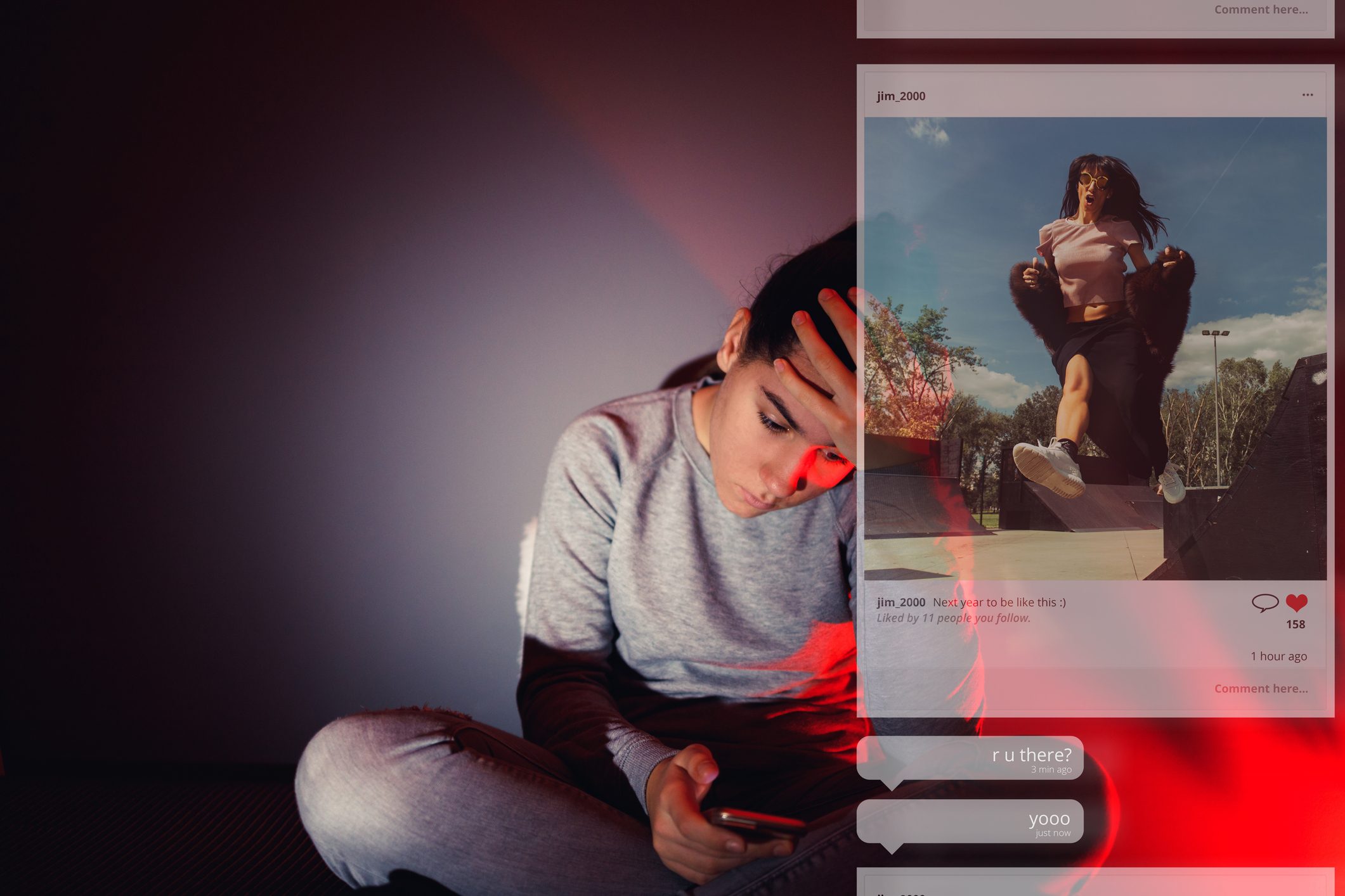 instagram e facebook