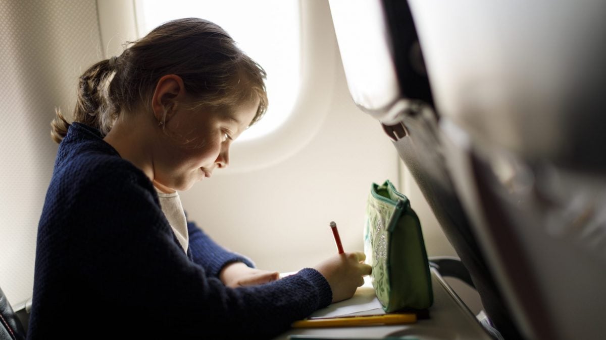 viaggiare aereo bambini